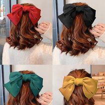 South Korean big butterfly knot hair clip top clip hair adorned with red hair carb head adorned teenage girl oversize red insides clip