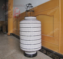 Classical Six Floors Large Barrel Light Iron Wire Lanterns Pure Handmade Weave Imitation Ancient Fields Garden Chandelia outdoor bookings for printed words