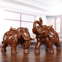 Elephant ornaments a pair of Zhacai Town Home Living Room TV Cabinet Office Table Wine Cabinet Decoration Elephant Decoration