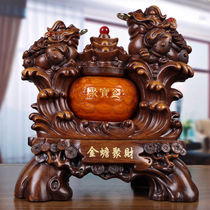 Large Golden Chan fortune ornaments three-legged golden toad cornucopia office feng shui Golden Cicada shop opening gift