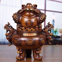 Large Zhaocai Jubao Jinchan ornaments Feng Shui Cornucopia Three-legged Toad Shop Opening Cash Shimbun Gift