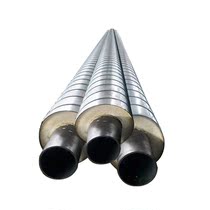 Overhead galvanized steel pipe 108 thermal conveying spiral seamless heating foam pipe 219 elbow 325 89