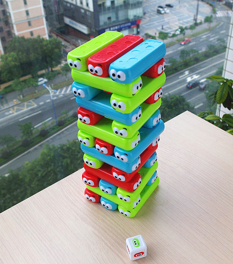 大号儿童彩色叠叠高抽抽乐桌面游戏层层积木亲子互动益智早教玩具