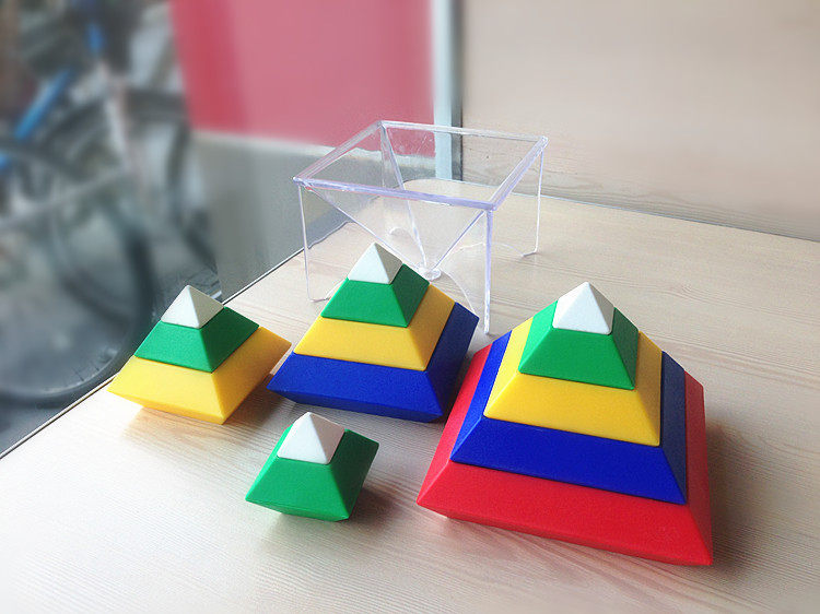 菱形积木 白宫积木 蒙氏教具 启蒙积木 手眼协调 3d立体积木底座