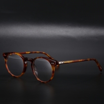 Narrow Face Ultra Small Face Round Temperament Comeback Ultralight Plank Glasses Female Myopia Prevention Blue Light Hawksbill color Eye frames