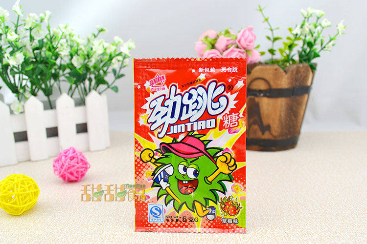 百达牌**劲跳跳跳糖爆炸糖整盒30包创意棒棒糖劲爆硬糖果批发