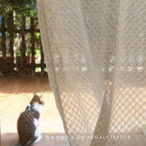 HEGALY|French retro window screen texture living room translucent partition curtain Romantic simple decoration Foreign trade can be customized