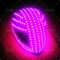 LED Luminous Helmet Color Helmet LED Play Out of Wireless Remote Control Luminous Seven Color Color Changing Helmets