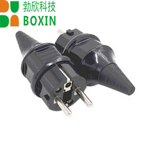 Etag detachable wiring plug method Design German plug with ground wire with hole 16A250V E-012