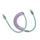 Geekcable은 자동차 장착 Apple 및 Huawei Android 전화 충전 케이블 브레이드 + 스프링 실리콘 발광 헤드에 적합합니다. Geekcable은 자동차 장착 Apple 및 Huawei Android 전화 충전 케이블 브레이드 + 스프링 실리콘 발광 헤드에 적합합니다.