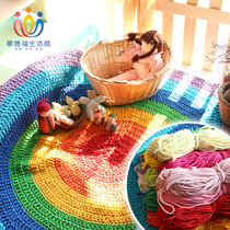 Waldorf Life Hall color coarse cotton rope (90 meters bundle)Rainbow carpet DIY hook weaving material package finished product