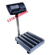 Roller electronic scale 100kg three-color lamp platform scale upper and lower limit Roller scale Electronic conveyor belt drum scale