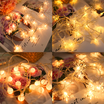 Led star lamp small colored lights flashing light string light full of stars and fairy room Girl Hearts Bedroom Arrangement Decorations