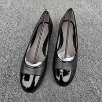 Female special unit low-top leather shoes low-heeling cowhide single shoes office work casual rough heel