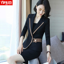 High-end professional wear womens suits fashion celebrities small fragrant style suits professional presidents work clothes