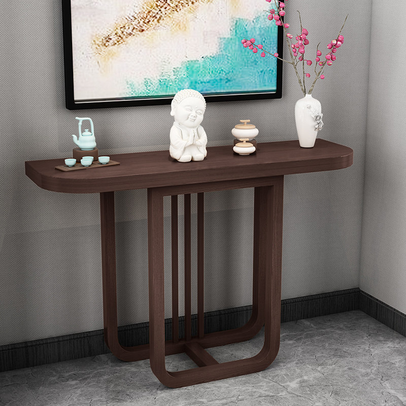 2020现代简约供桌实木玄关台新中式条几门厅柜客厅隔断条案玄关桌