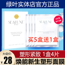 Green Leaf Shinosilk Rejuvenable new shaping mask Lifting Tight Moisturizing Moisturizing Water Tonic small V Face-faced Membrane 4-sheet Box
