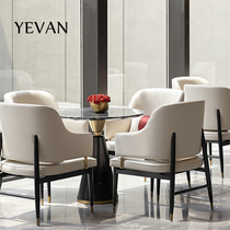 Modern light and extravagant sales department in talks to receive table and chairs combined beauty salon hotel folk hotel engineering furniture