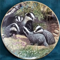 British Royal Doulton Royal Dalton badger collection decorative plate