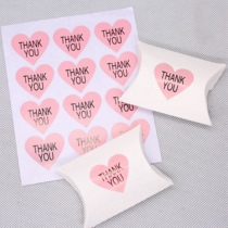 Pink Love Thank You Kraft Paper Sealing Sticker Sticker Packaging Sticker 360 sticker price