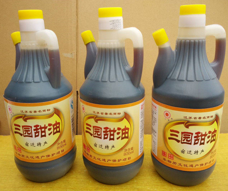 宿迁特产 三园桶装甜油800毫升 中华老字号 调味料
