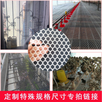 Plastic breeding nets Chickens Breeding Ducks for Breeding Goose beekeeping Chick Breeding Nets Bed Leaking Dung Footbed Balcony Protective anti-escape rubber nets