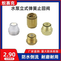 Plastic iron all copper 1 inch vertical check valve water meter single valve self-priming water pump accessories threaded water check valve