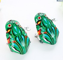 Iron frog clockwork toy jumping frog after 708090 nostalgia classic childhood memories Childrens Day gift