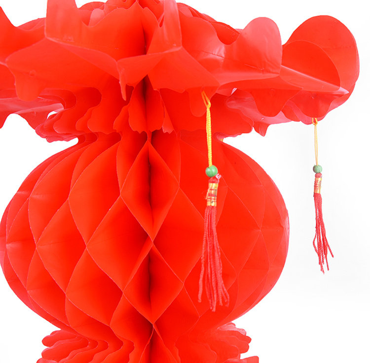 花篮加厚大红小灯笼串蜂窝春节新年喜庆婚庆塑纸户外灯笼
