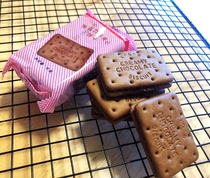 Kangyuan chocolate sandwich biscuits Kangyuan biscuit independent packet nostalgic biscuit snacks pastry 480g