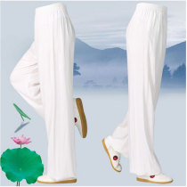 Cotton tai chi suit pants Artificial cotton Tai Chi suit martial arts pants Cotton bloomers practice leisure sports cotton poplin