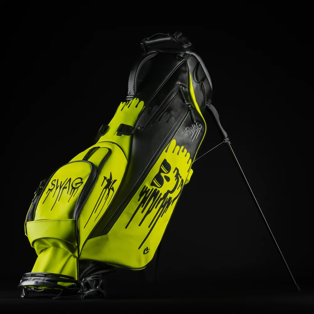 SWAG Golf kickstand bag DGAP joint vessel ultra qualified fluorescent yellow water drop melting skull bracket bag-Taobao