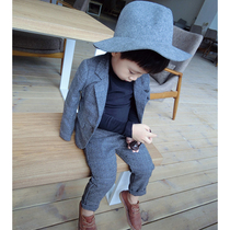 2021 Autumn and winter casual childrens clothing Childrens suit suit Baby suit Two-piece suit Boy flower girl dress