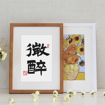 Calligraphy decorative painting micro drunken handwriting real knuckle counter counter decoration ornament personality small gift customization