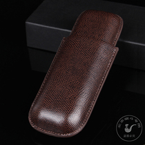 Cigar travel portable cigar leather case cigar case cigar case cigar humidor cigar case smoking set
