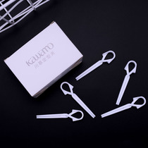 Sichuan Mousse Hot Hair Styling Clip Hollow Core Roll Positioning Clip White Anti Slip Plastic Digital Ceramic Fixed Clip 2 Box