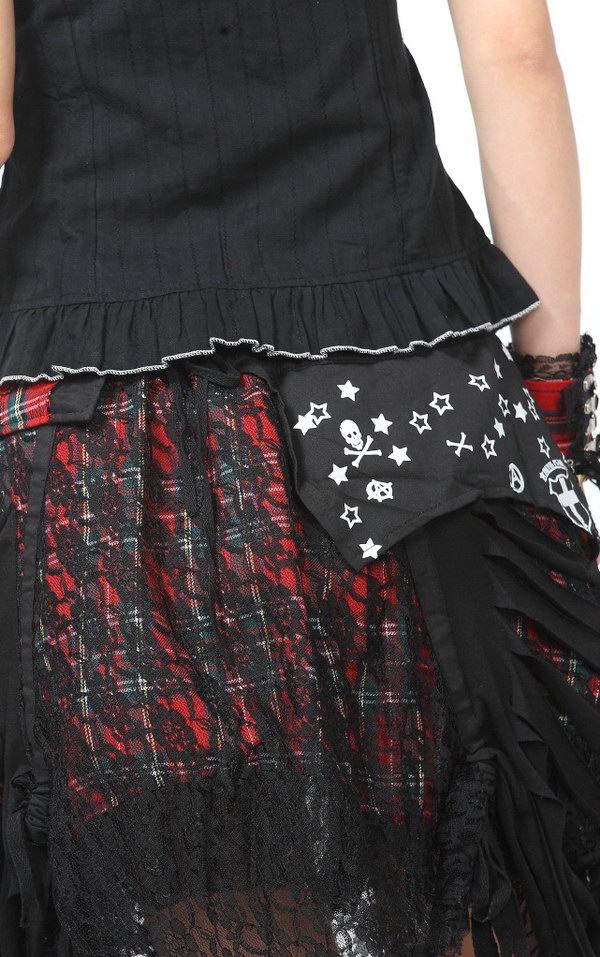 2016新款glp哥特式来自punkrave的不规则短裙71199中裙百搭