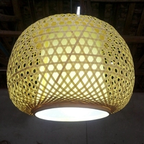 Handmade Zen Pastoral Special-shaped Bamboo Lantern Creative Restaurant Chandelier Hotel Tea House Country Garden Lantern Cover