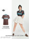 Ma Sichun 같은 스타일 축구 스타일 스포츠 스포츠 라펠 단축 폴로 저지 여성 adidas adidas trireaf clover Ma Sichun 같은 스타일 축구 스타일 스포츠 스포츠 라펠 단축 폴로 저지 여성 adidas adidas trireaf clover