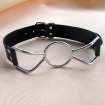 Stainless steel forced mouth shackle butterfly-shaped sadomasochistic sex toys torture torture device mouth mouth mouth