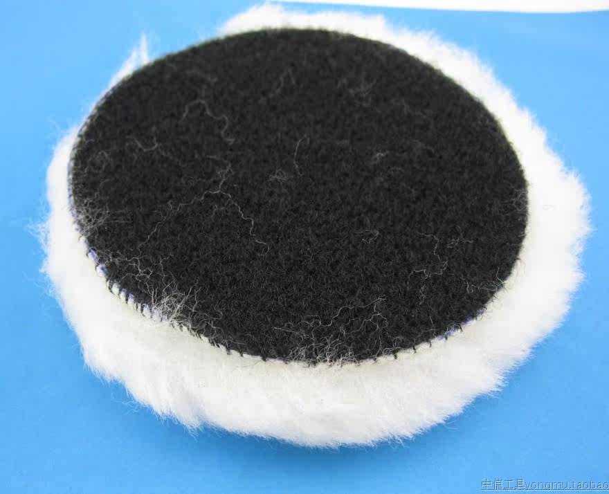 羊毛球粘盘 汽车抛光羊毛头打腊抛光打蜡毛套背绒 羊毛轮 抛光轮