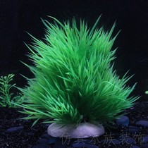 New Products Upper Shelves Fish Tank Emulation Plastic Water Grass Decorated with Scape Aquarium Turtle-cylinder Scenery Fake Grass Encrypted Softness