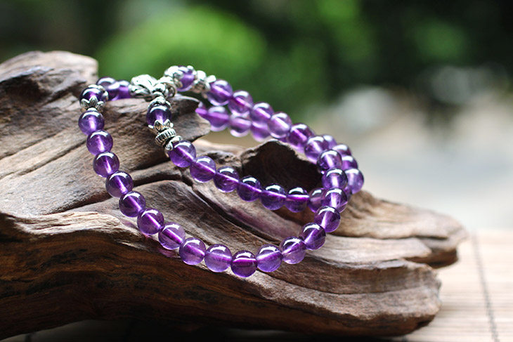 云海琥珀珠宝散珠专场纯天然巴西3a级紫水晶散珠批发紫水晶手链