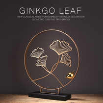 New Chinese ginkgo biloba ornaments desktop porch office living room accessories soft decorations Zen furnishings