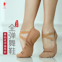 Red Dancing Shoes Dance Shoes Women Soft-bottom Practice Shoes Adults Full Play Ballet Cloth Ballet Free Lace Dancing Body Cat Paw Shoes