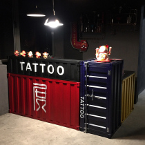 Retro bar table cash register container bar bar iron creative corner industrial style barbecue shop front counter