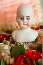 19-06 German nineteen-century antique ceramic doll head Armand Marseille and other brands are available