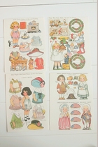 18-10 Original Carpboard Antique Tomato Soup Fat Doll Dress-up * Multiple groups in four pages optional P29