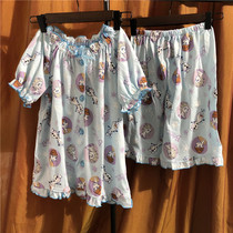 Daily Single Girls Childrens Luminous Homewear Pajamas Suit Spring Summer