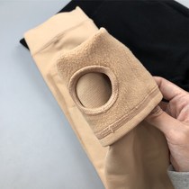 Womens High Waist Skin Color Plus Velvet Medium Thick Foot Leggings Autumn and Winter Bare Leg Artifacts